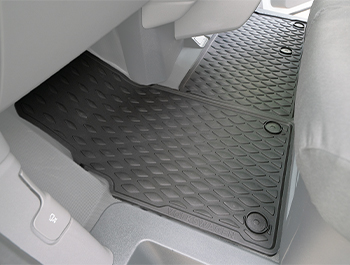 Genuine VW Transporter T7 Front Rubber Floor Mats (Carpet Floor)