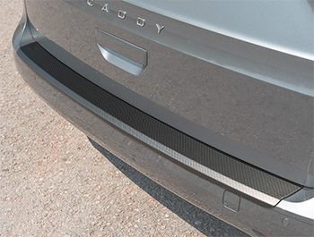 Carbon Effect ABS Rear Bumper Protector - Caddy/Connect 2021-