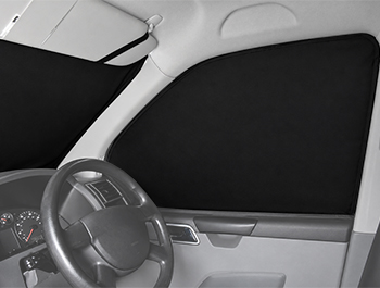Black Front Cab Curtains Vivaro / Primastar / Trafic 2001–2014