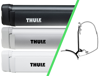 Thule 4200 2.6m Awning Kit Trafic/Vivaro- Black/Silver/White