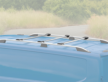 Aluminium Crossbars Set of 3 - Silver - Ford Transit Custom MK1