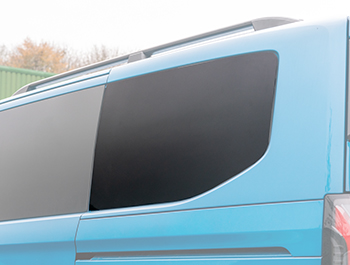 Ford Transit Custom Mk2 Passenger Rear 1/4 Blackout Glass SWB