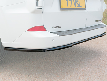 Gloss Black Rear Splitter – VW T7 Non Mudflap Compatible Fit