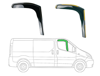 Side Window Deflectors – Trafic / Vivaro / Primastar 2001>2014