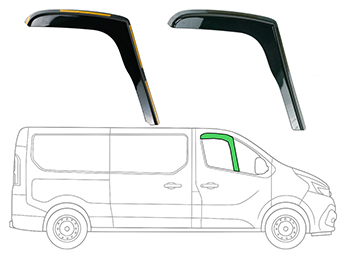 Side Window Deflectors – Trafic / Vivaro / Talento / NV300 2014>