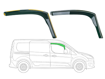 Side Window Deflectors – Transit Connect 2014>2021