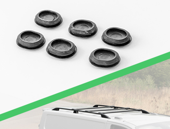 Roof Bar Oval Bolt Hole Replacement Rubber Grommets 6 Pack