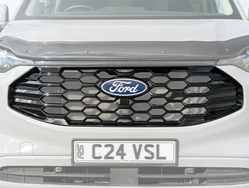 Transit Custom 2024>OEM Style Gloss Black Front Honeycomb Grille