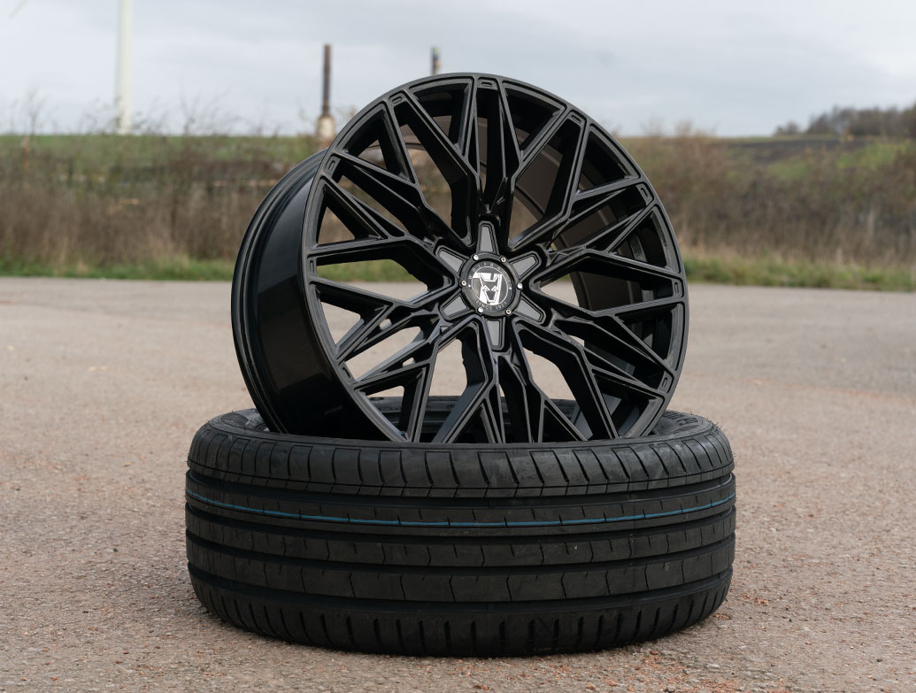 Wolfrace 71 Wolfsburg GT6 Gloss Black 20 6x120 Wheels Tyres - Vanstyle