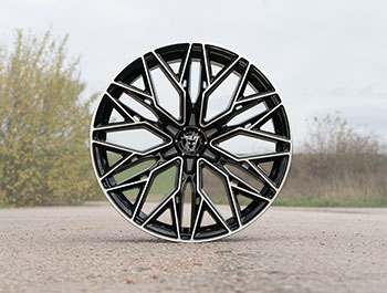 Wolfrace 71 Wolfsburg GT6 Black Polish 20" 6x120 Alloy Wheels