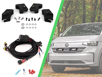 Lazer 2x Triple-R 750 2.0 and Grille Mount Kit VW T7 25+ BundlE