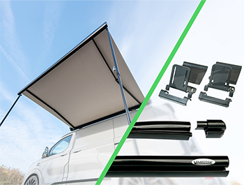 VS Manual WindOut Awning+Transit Custom Mk1 Rail Bundle 3m LWB