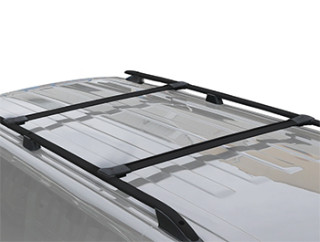 Trafic/Vivaro Black Aluminium Roof Rail & Double Crossbar Bundle