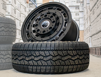 Wolfrace Overland 2 Matte Black 17" 5x120 Alloy Wheels & Tyres
