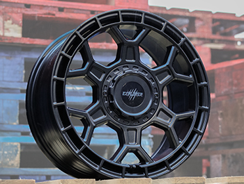 Wolfrace Black Wolf 1 Matt Black 17" 5x120 1250kg Wheels
