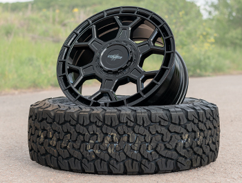 17" Black Wolf 1 Gloss Black Wheels & 245/65/17 AT Tyre Bundles