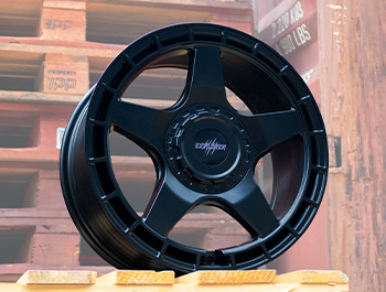 Wolfrace Black Wolf 2 Matt Black 17" 5x120 1250kg Wheels