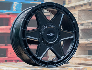 Wolfrace Black Wolf 3 Matt Black 17" 5x120 Alloy Wheels