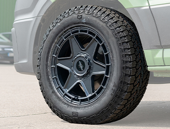 Wolfrace Black Wolf 3 Gunmetal 17" 5x120 1250kg Wheels & Tyre
