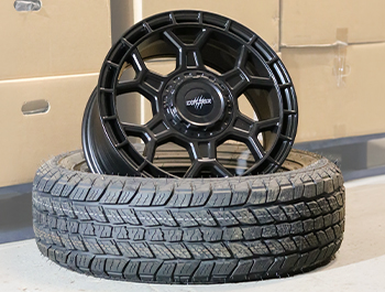 Wolfrace Black Wolf 1 Matt Black 17" 6x130 245/65/17 Tyre Bundle