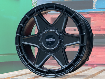 Wolfrace Black Wolf 3 Matte Black 17" 6x130 Alloy Wheels