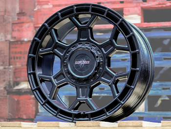 Wolfrace Black Wolf 1 Matte Black 17" 6x120 Alloy Wheels