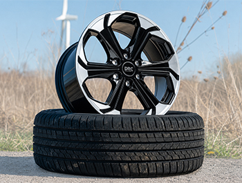 DRC Sport-6 18\" 6x120 Black & Half Polished Alloy Wheels & Tyres