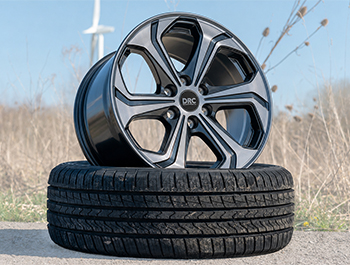 DRC Sport-6 18" 6x120 Dark Polished Alloy Wheels & Tyres