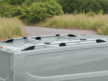 Aluminium Roof Bars with 2 Cross Bars LWB VW ID. Buzz