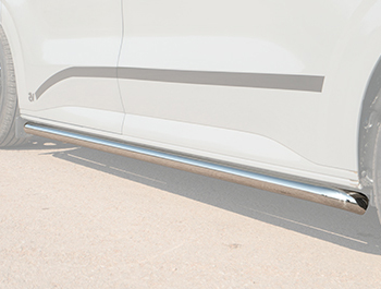 60mm SuperSport Chrome Sidebars Ford Transit Custom Mk2 LWB