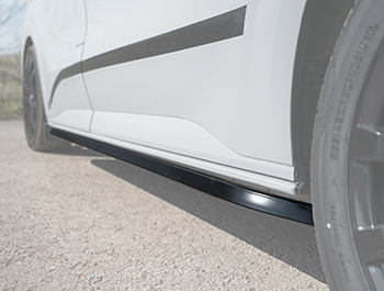 Angled Black Sportline Sidebars Pair LWB Transit Custom MK 2 24+