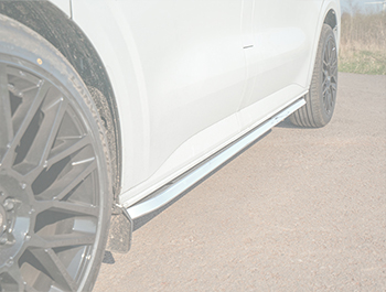 Angled Stainless Steel Sportline Sidebars Pair LWB - VW T7 2025+
