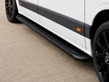 Thoresby style Side Steps - Black - Sprinter/Crafter MWP 06-18