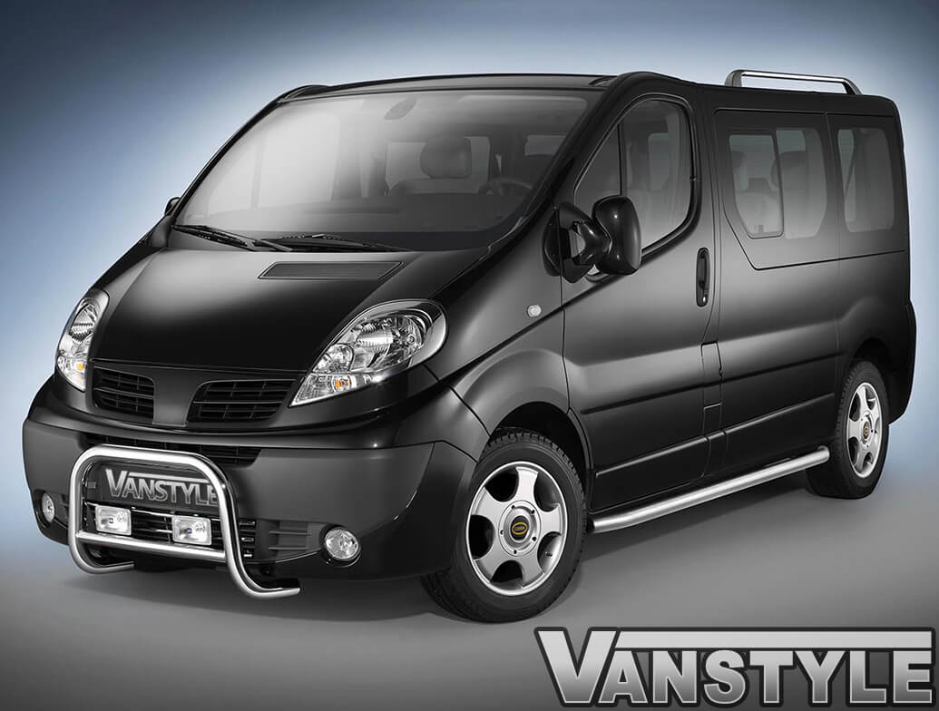 Short Black Bonnet Deflector - Vivaro Trafic Primastar 01-14 - View #3