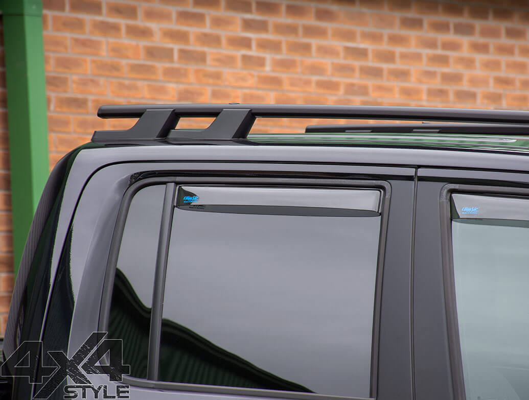 VW AMAROK 2015> GENUINE CLIMAIR REAR TINTED SMOKED WIND DEFLECTORS