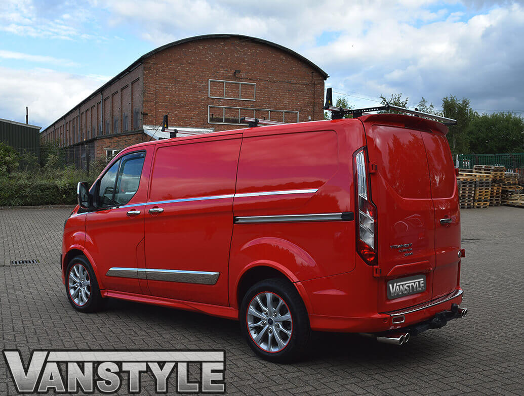 Ford Transit Custom Polished Stainless Steel Side Streamer Trims