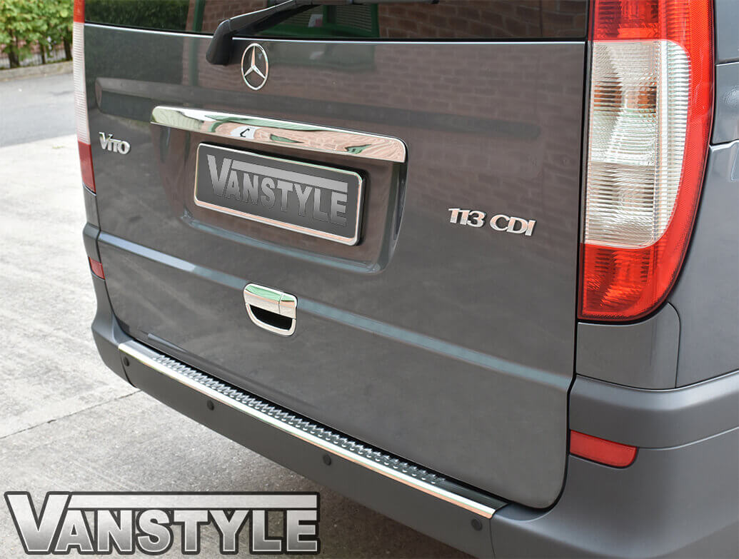 Grab Handle Cover (TAILGATE ONLY) - Stainless Steel Vito 03>14