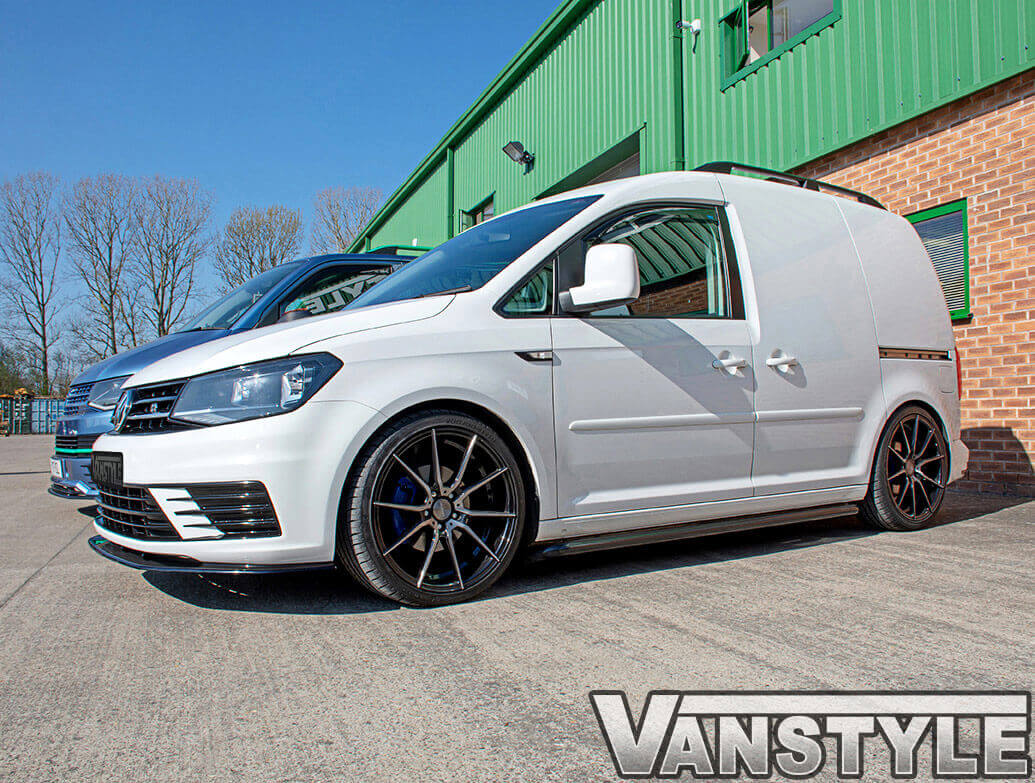 Vanstyle Sport 50mm Satin Black Sidebars VW Caddy SWB 04 Vanstyle