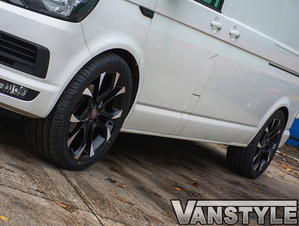 Wolfrace Assassin Black & Polished 20\" VW T5 T6 Wheel & Tyre