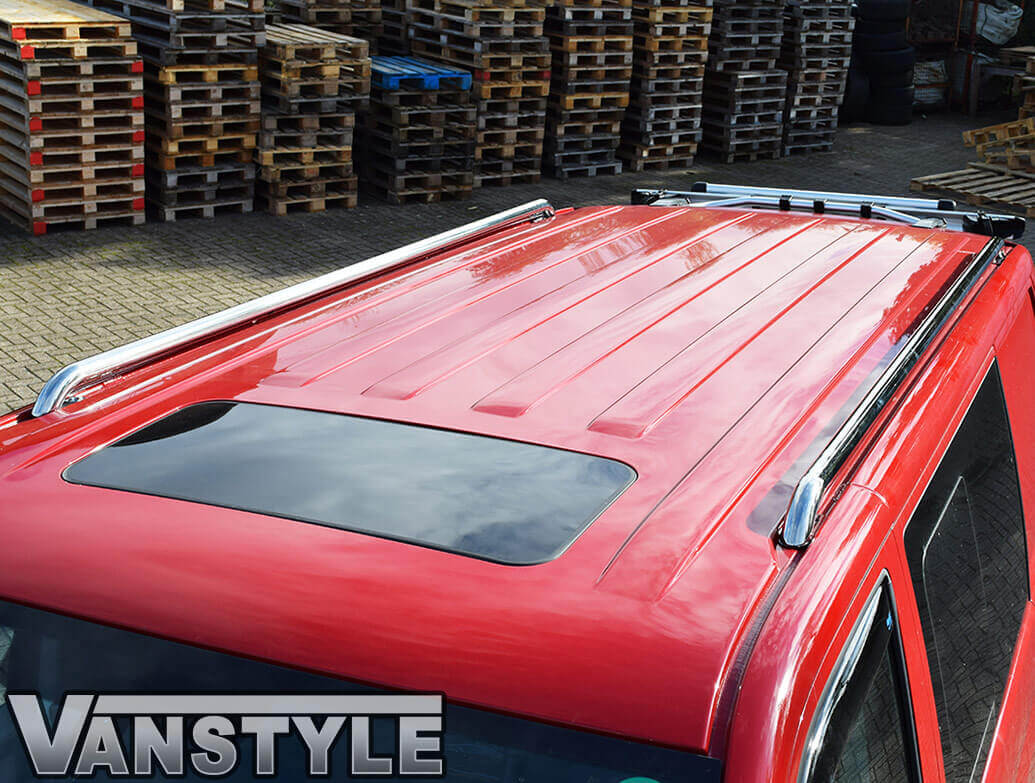 Polished Stainless Steel Roof Rail Set - VW T5 T6