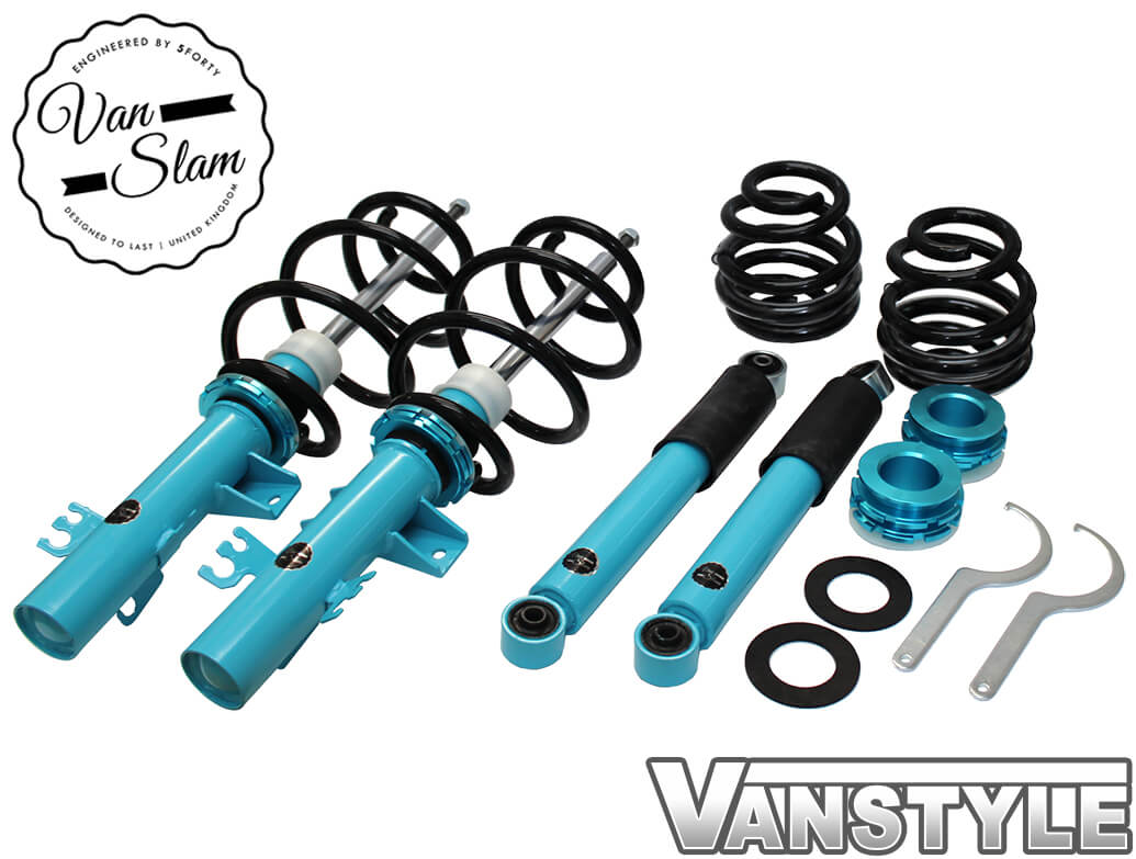5Forty VanSlam Adjustable Coilovers VW T5 T6