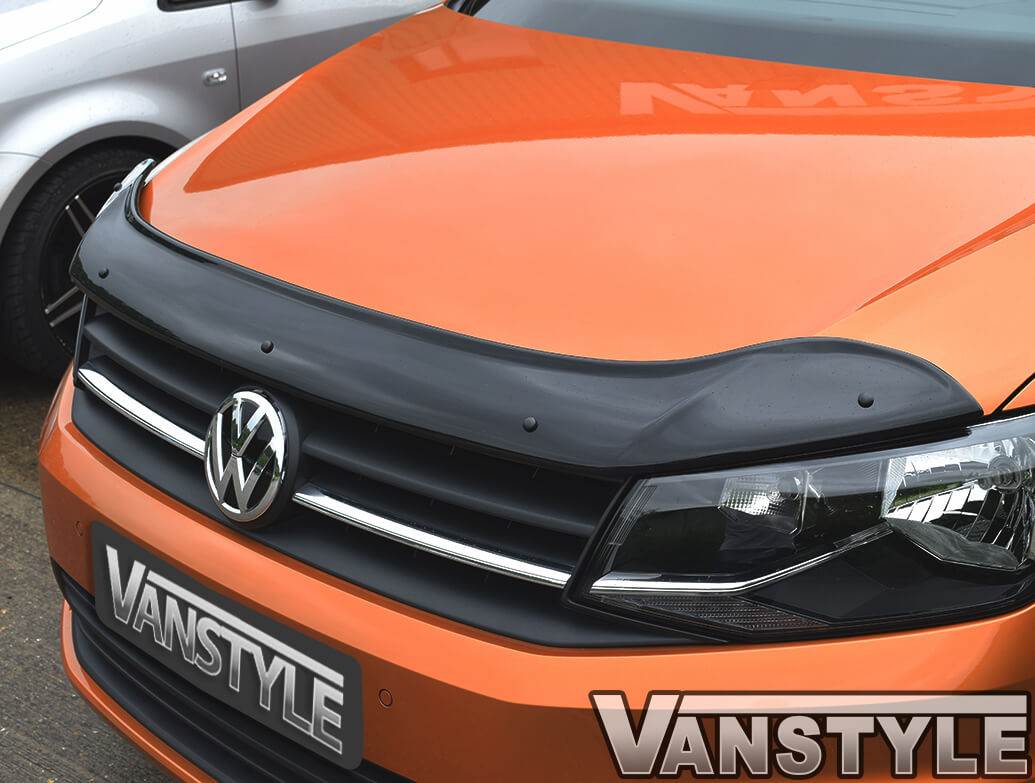 VW Caddy & Maxi 2015>21 Black Bonnet Wind Deflector