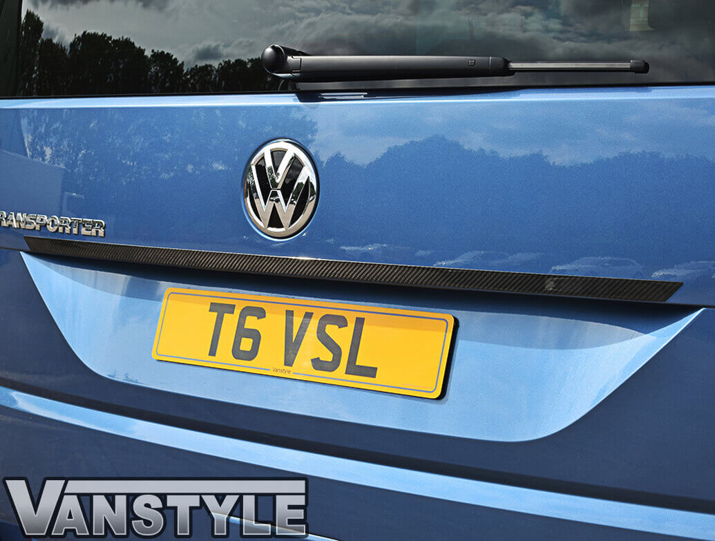 Carbon Fibre Above The Number Plate Trim - VW T6 T6.1 2015>
