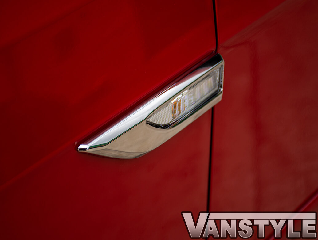 VW Caddy & Maxi 2015>21 ABS Chrome Signal Repeater Trim Covers