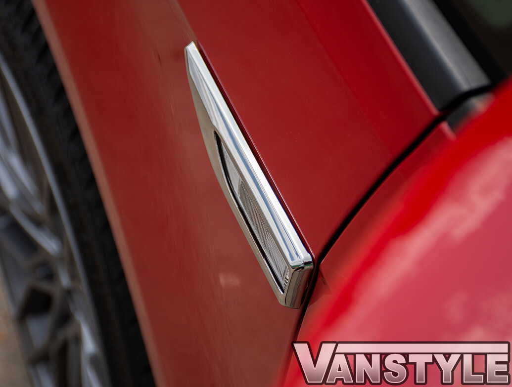 VW Caddy & Maxi 2015>21 ABS Chrome Signal Repeater Trim Covers