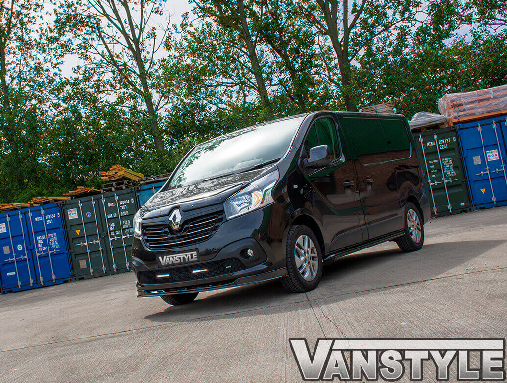 Vanstyle 60mm Black Sportline Sidebars Vivaro Trafic 0114 14 Vanstyle