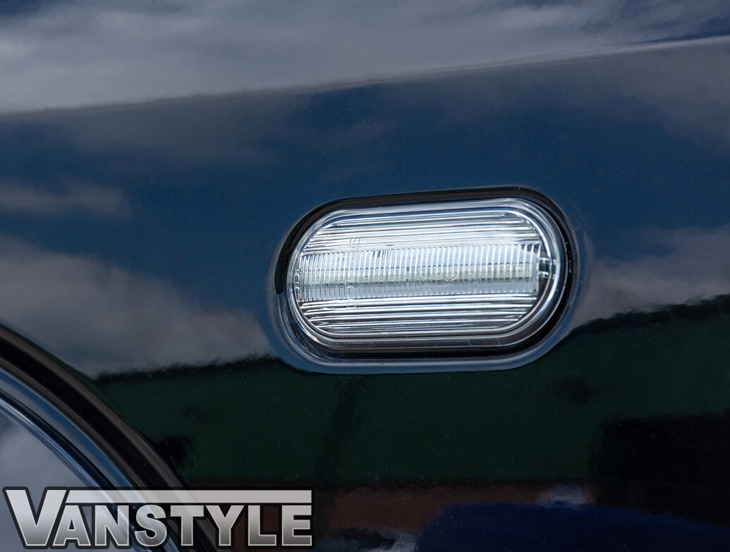 thumbnail image 2 of LST Pair Crystal Clear Side Indicator Flashing Lights – Fits VW Amarok, Caddy III, T5, Multivan – OE 7E0949117, 2K0949117 2 of 2