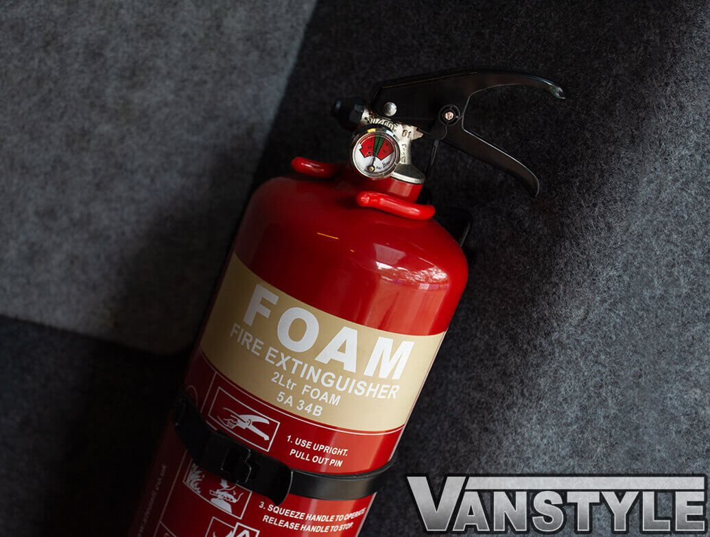 fire extinguishers on vans