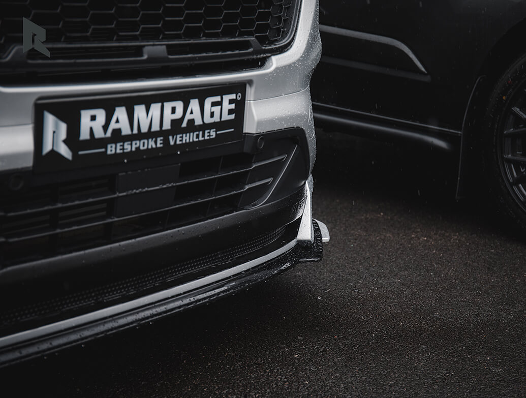 Rampage - GT550 2 Piece Front Lower Splitter - Transit Custom