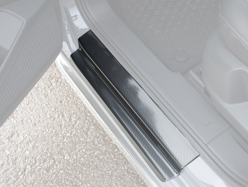 thumbnail image 2 of TFS Carbon Look Stainless Steel Load Sill Protection For VW Caddy IV (4) 2015+ 2 of 4